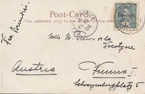 West India:  post card 1906: Shooting from Juhla  to Vienna