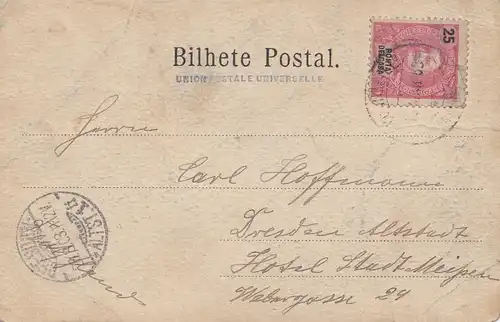 Acores 1903 Ponta Delgada to Dresde