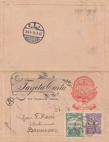 Salvador 1912: letter to Hannover