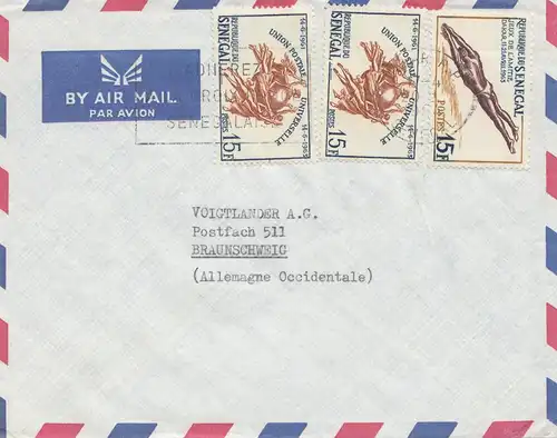 Sénégal: air mail to Braunschweig