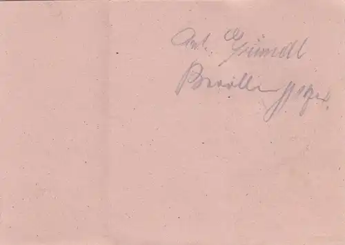 Carte de paquet BiZone 1948: carte de package double, Augsburg après les cheveux