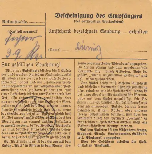 BiZone Paketkarte: Jetzendorf nach Haar