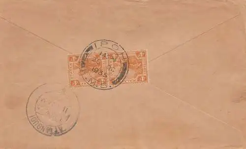 Malaysia: 1935: Ipoh to Attangudi, Ramanad Distr. /India