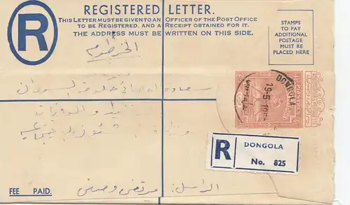 Soudan 1958: registered Dongola to Khartoum