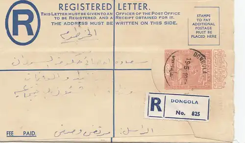 Sudan 1958: registered Dongola to Khartoum