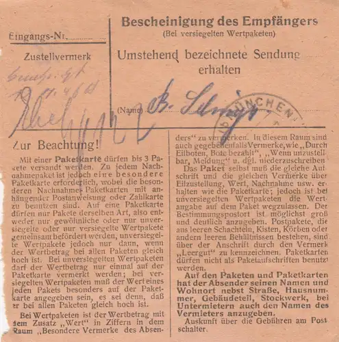 Carte de paquet BiZone: Windsbach Hegersbach par Haar, carte de valeur