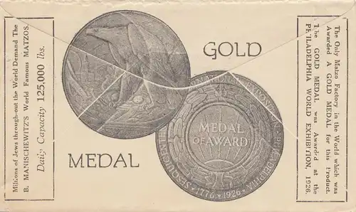 Afrique du Sud 1930: Capetown - Chemnitz, Gold-Medal World Exhibition 1926