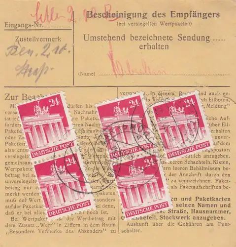 Carte de paquet BiZone 1948: Passau-Auerbach par cheveux, carte de valeur