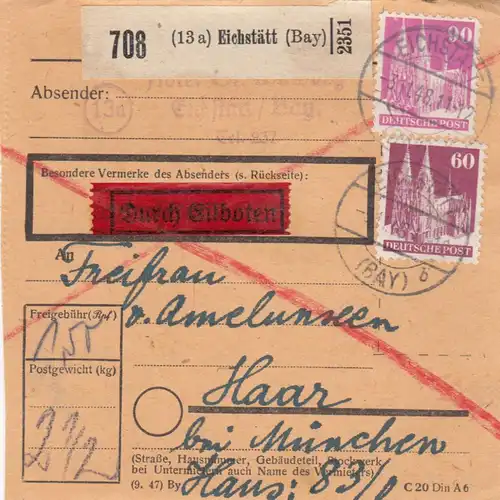 Carte de paquet BiZone 1948: Echelle par cheveux, par les éilbots