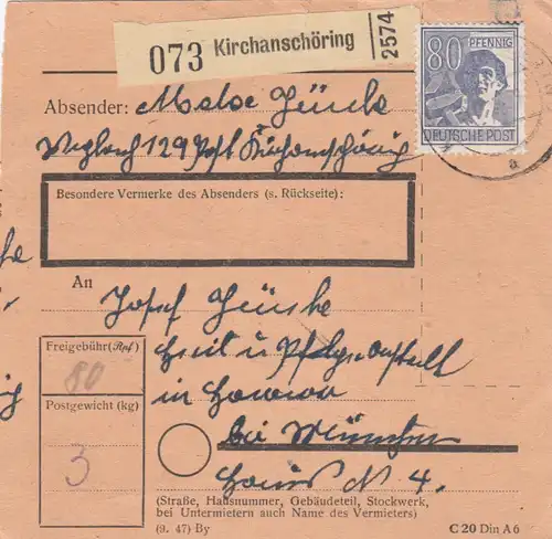 Carte de paquet: Kirchanschöring après établissement de soins Haar