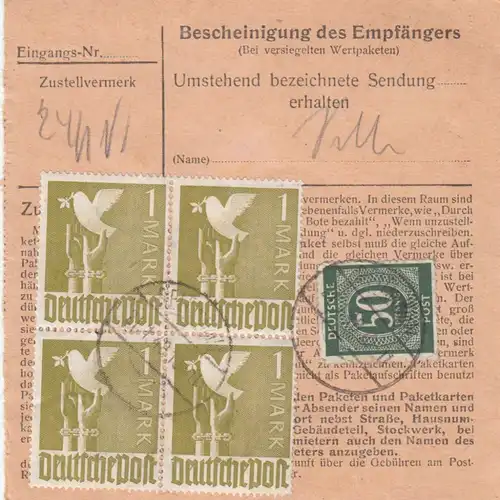 Carte de paquet BiZone 1948: Reit im Winkl à Munich