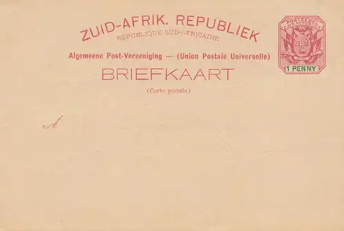 South Africa post card unused Zuid-Afrikaansche Slagvelden, unused