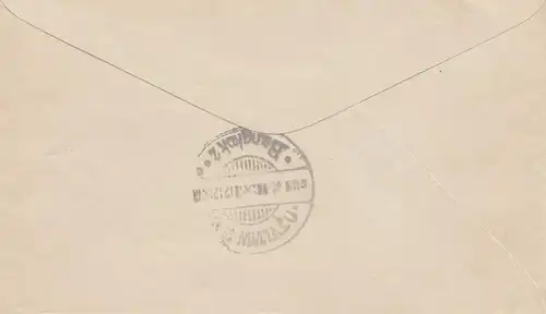 Thailand 1924: Ubol to Bangkok, air mail