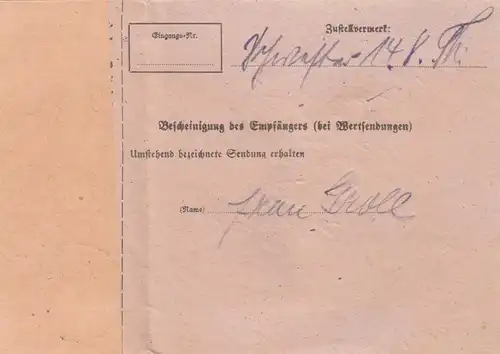 Carte de paquet BiZone 1948: Asten Salzach après Ottobrunn