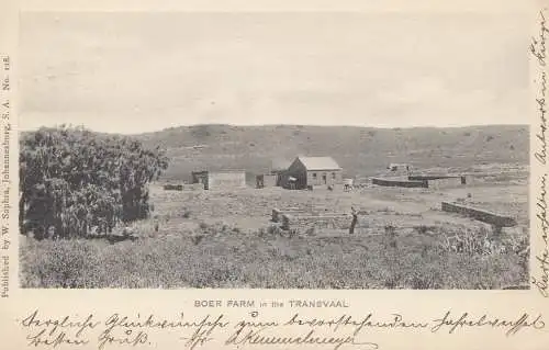 Afrique du Sud 1907: post card Johannesburg to Schneeberg