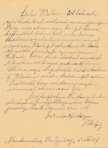 Uruguay 1907: letter Montevideo to Essen/Germany