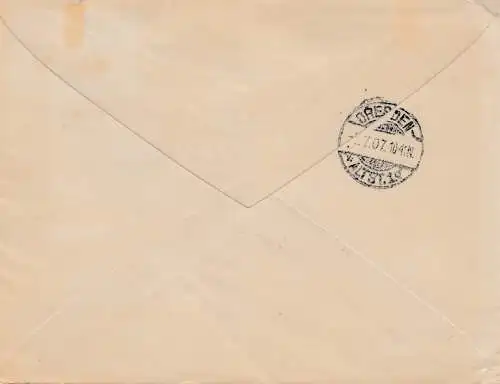 Uruguay 1907 Mondevideo to Dresde