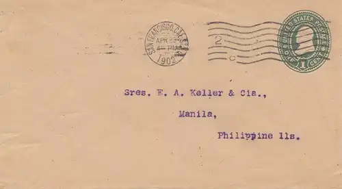 États-Unis d'Amérique 1902: San Francisco to Manille/Philippine
