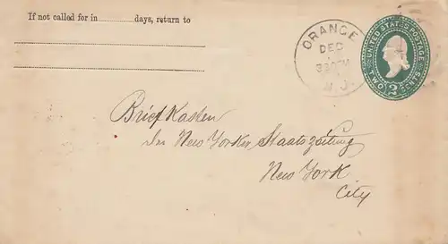USA 1894: Orange /NJ to New York City