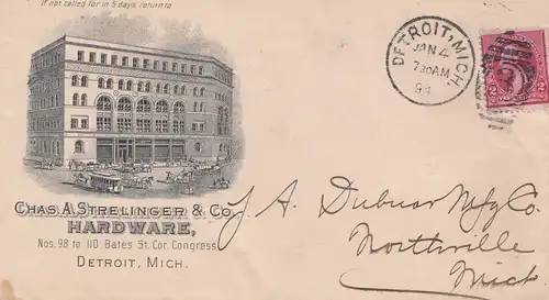 USA 1894: Detroit to Northville, Mich