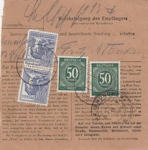 Carte de paquet: Hoya, Weser par cheveux