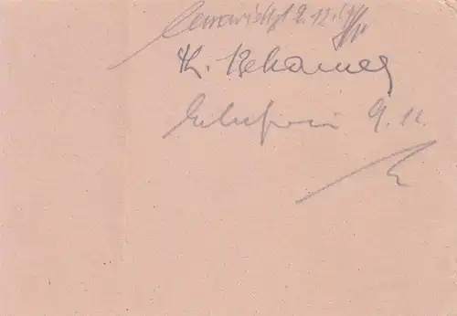 Carte de paquet BiZone: Wallersdorf b. Landau, carte de package double