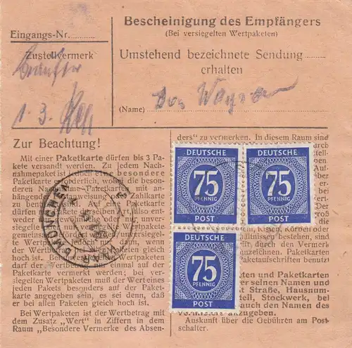 Carte de paquet: Schweitenkirche par Haar, carte de valeur