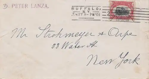 États-Unis 1901: Buffalo N.Y. to New York