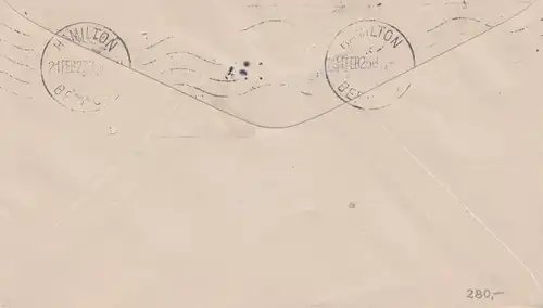 États-Unis d'Amérique 1925: Varick St. Sta to Hamilton, U.S. S. Los Angeles, Airmails Service