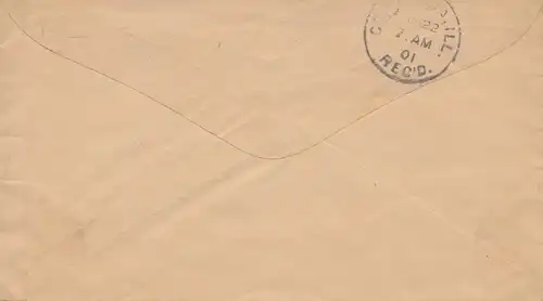 USA 1901: Cairo Ill. Official Business M.O.B. to Illinois postmaster