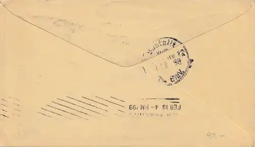 USA 1898: Brooklyn, N.Y. to Berlin, Samson Rubber, Lion