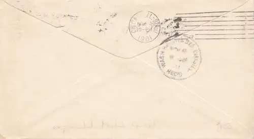 États-Unis 1901: Philadelphie Hotel Walton to Chicago