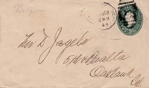 USA 1893: San Francisco Tobaccos, Cigars et Grocers. Tea.