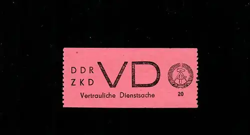 DDR: Dienstmarke D 1965, MiNr. VD2, **, postfrisch, BPP Attest