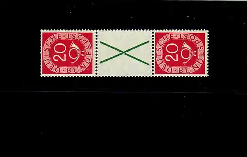 Bundes Posthorn N° S 6, frais de port **, BPP Attest