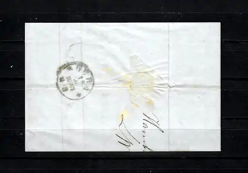 Hamburg: MiNr. 17 auf Brief, 1863 nach Gera
