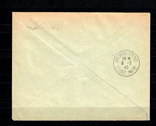 Dt. Instrumentation France: La Turballe 7.3.45 Taxe Percue à Herbignac, examiné