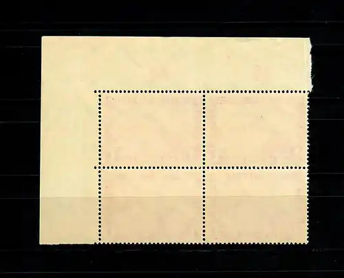 DR MiNr. 455 im Eckrand Viererblock, postfrisch, **
