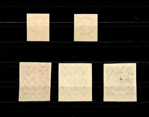 Bavière: Min° 175-176 BI et 193-195U, frais, **