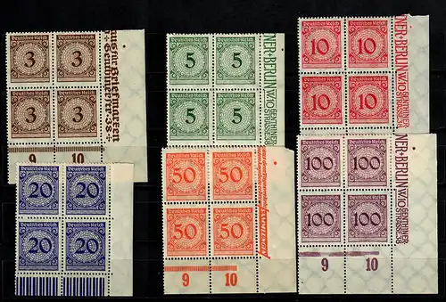 DR: Min. 338-343, post-free, **, Eckrand Quaderblock VE4