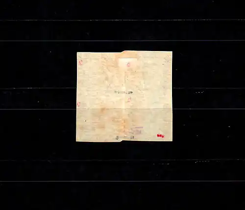 Bergedorf MiNr. 2 K Zw, *, ungebrauchter Kehrdruck Vierblock, BPP Signatur