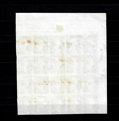 Saxe: Min° 8I, 20 bloc du coin, sans caoutchouc, résultat BPP