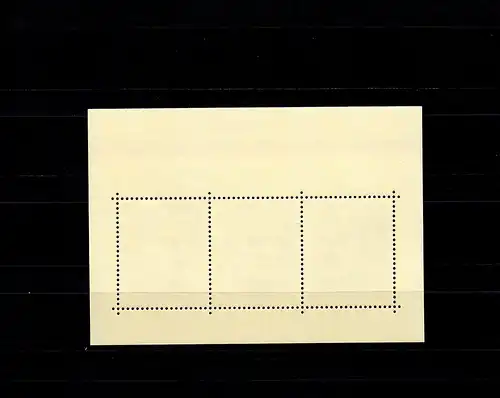 Bund: Block Nr. 11, Fehlfarbe Gold, postfrisch, **