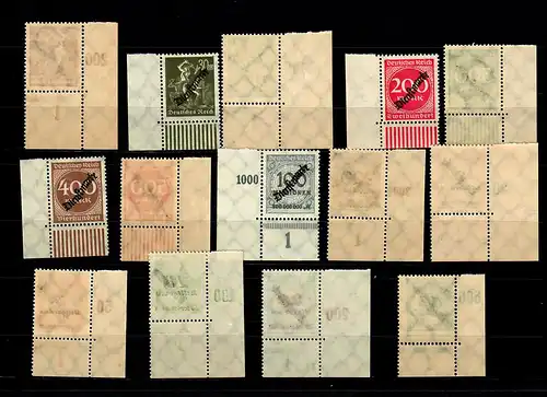 DR Dienst MiNr. D75-88, Eckrand, postfrisch, **, E3