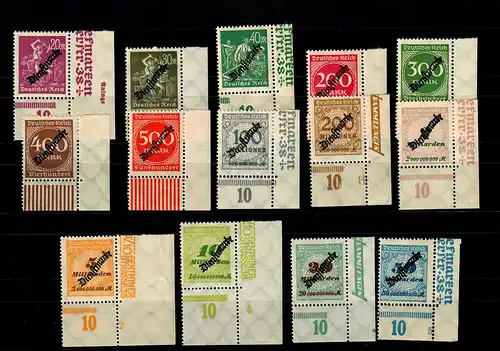 DR Dienst MiNr. D75-88, Eckrand, postfrisch, **, E4