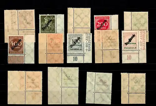 DR Dienst MiNr. D75-88, Eckrand, postfrisch, **, E4