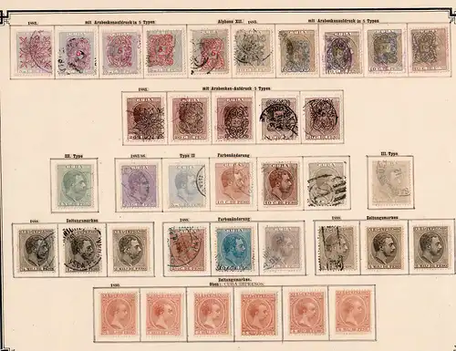 1873-1907 stamp collection: nearly complete, also american Occupation, */o