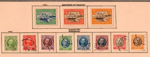 Dansk-Vestindie 1856-1907, nearly complete incl. #9, and Portomarken o/*