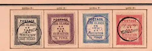 Cook Islands 1892-1902: complete stamp collection incl. #16, */o