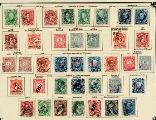 Argentina 1858-1909: nearly complete colletion, specialized overprints, more */o